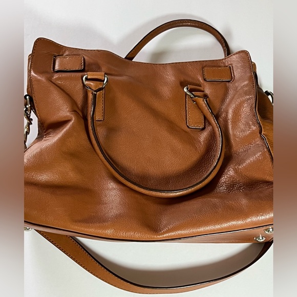 Michael Kors Hamilton Tan Cognac Tote Bag - Picture 7 of 8